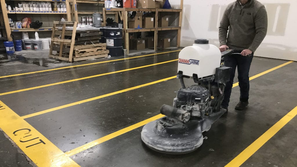 concrete epoxy floor cleaning