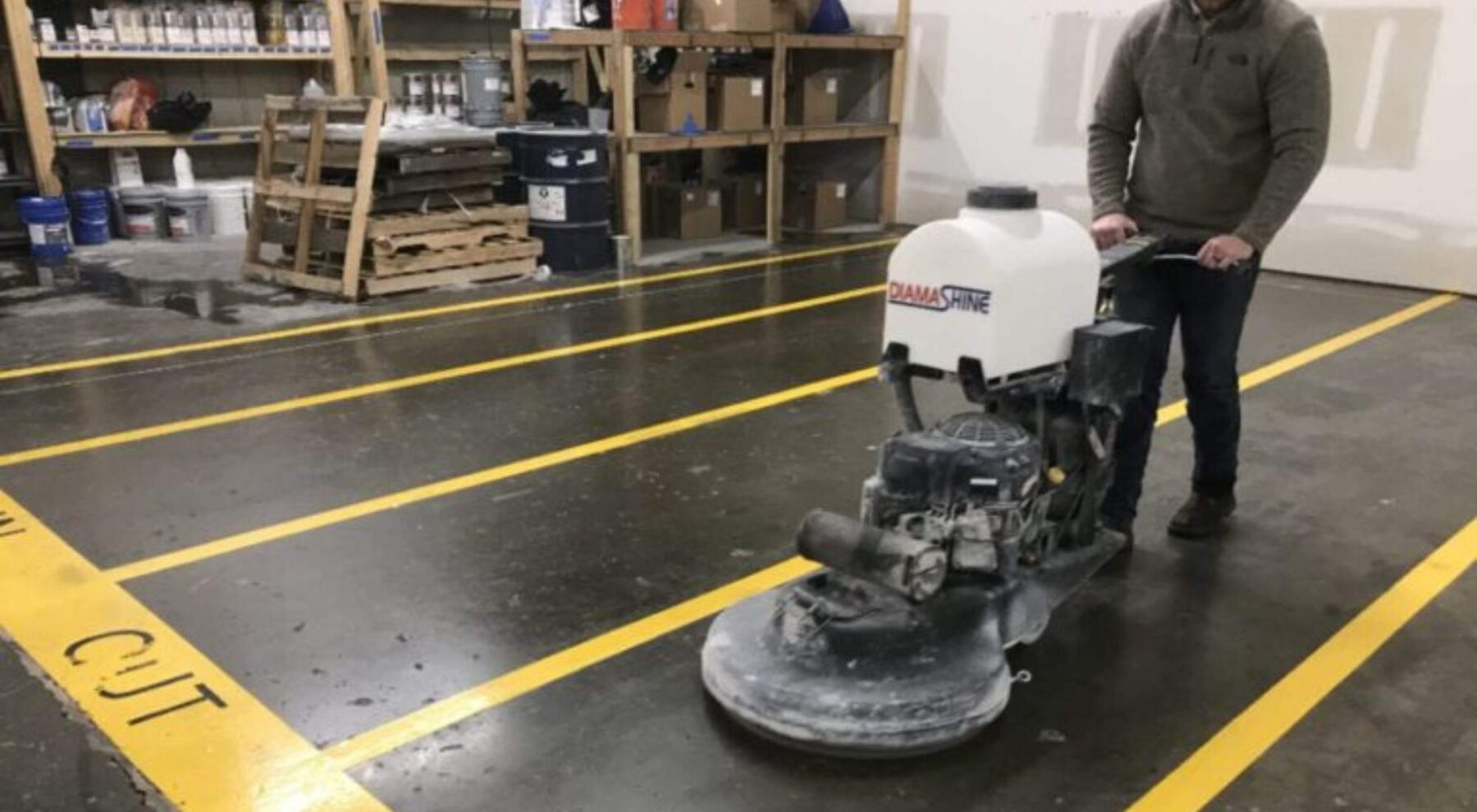 polished concrete floor professional clean