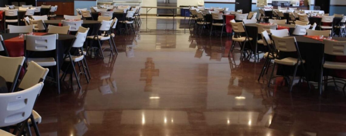are polished concrete floors slippery wet